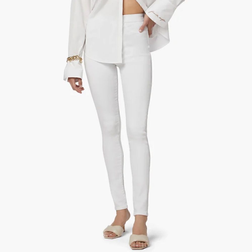 Favorite Daughter The Sara High Rise Skinny Jean in White $198